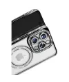 Apple İphone 16 Pro Max Kılıf Joke Simli Magneticsafe Kılıf - Siyah