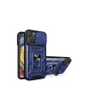 Apple İphone 16 Pro Max Kılıf Pars Lens Yüzüklü Silikon - Lacivert