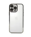 Apple İphone 16 Pro Max Kılıf Razer Lensli Silikon - Titanyum Gri