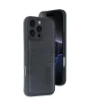 Apple İphone 16 Pro Max Kılıf Sara Kartvizitli Deri Kılıf - Siyah