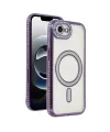 Apple İphone 16e Joke Simli Magneticsafe Kılıf - Derin Mor