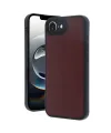 Apple iPhone 16E Kılıf Aras Deri Kapak - Bordo