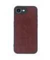 Apple iPhone 16E Kılıf Aras Deri Kapak - Bordo