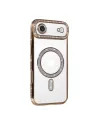 Apple İphone 17 Air Joke Simli Magneticsafe Kılıf - Gold