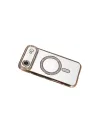 Apple İphone 17 Air Joke Simli Magneticsafe Kılıf - Gold