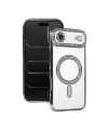 Apple İphone 17 Air Joke Simli Magneticsafe Kılıf - Gümüş