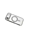 Apple İphone 17 Air Joke Simli Magneticsafe Kılıf - Gümüş