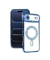 Apple İphone 17 Air Joke Simli Magneticsafe Kılıf - Mavi