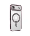 Apple İphone 17 Air Joke Simli Magneticsafe Kılıf - Pembe