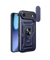 Apple İphone 17 Air Pars Lens Yüzüklü Silikon - Lacivert
