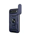 Apple İphone 17 Air Pars Lens Yüzüklü Silikon - Lacivert