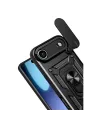 Apple İphone 17 Air Pars Lens Yüzüklü Silikon - Siyah