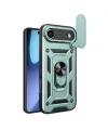 Apple İphone 17 Air Pars Lens Yüzüklü Silikon - Yeşil