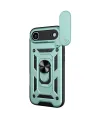 Apple İphone 17 Air Pars Lens Yüzüklü Silikon - Yeşil