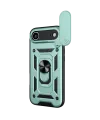 Apple iPhone 17 Air Pars Lens Yüzüklü Silikon - Yeşil