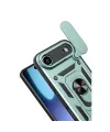 Apple İphone 17 Air Pars Lens Yüzüklü Silikon - Yeşil