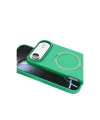 Apple iPhone 17 Air Regal Magsafe Standlı Kapak - Yeşil