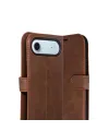 Apple İphone 17 Air Trend S Plus Kapaklı Kılıf - Taba