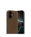 Apple İphone 17 First Silikon - Kahverengi