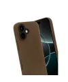 Apple İphone 17 First Silikon - Kahverengi