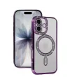 Apple İphone 17 Joke Simli Magneticsafe Kılıf - Derin Mor