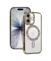 Apple İphone 17 Joke Simli Magneticsafe Kılıf - Gold