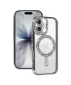 Apple İphone 17 Joke Simli Magneticsafe Kılıf - Gümüş