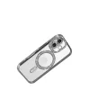 Apple İphone 17 Joke Simli Magneticsafe Kılıf - Gümüş