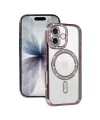 Apple İphone 17 Joke Simli Magneticsafe Kılıf - Pembe