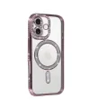 Apple İphone 17 Joke Simli Magneticsafe Kılıf - Pembe
