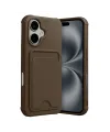 Apple İphone 17 Kelvin Kartvizitli Silikon - Kahverengi