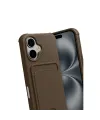 Apple İphone 17 Kelvin Kartvizitli Silikon - Kahverengi