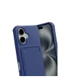 Apple İphone 17 Kelvin Kartvizitli Silikon - Lacivert