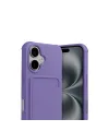 Apple İphone 17 Kelvin Kartvizitli Silikon - Lila