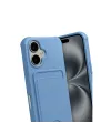 Apple İphone 17 Kelvin Kartvizitli Silikon - Mavi