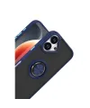 Apple İphone 17 Montreal Yüzüklü Silikon Kapak - Lacivert