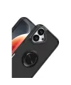 Apple İphone 17 Montreal Yüzüklü Silikon Kapak - Siyah