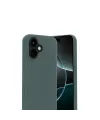 Apple İphone 17 Nano İçi Kadife Silikon - Koyu Yeşil