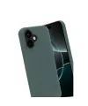 Apple İphone 17 Nano İçi Kadife Silikon - Koyu Yeşil