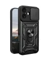 Apple İphone 17 Pars Lens Yüzüklü Silikon - Siyah