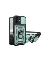 Apple İphone 17 Pars Lens Yüzüklü Silikon - Yeşil