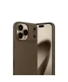 Apple İphone 17 Pro Auto Focus Karbon Kapak - Kahverengi