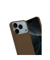 Apple İphone 17 Pro First Silikon - Kahverengi
