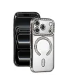 Apple İphone 17 Pro Joke Simli Magneticsafe Kılıf - Gümüş