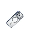 Apple İphone 17 Pro Joke Simli Magneticsafe Kılıf - Mavi