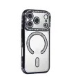 Apple İphone 17 Pro Joke Simli Magneticsafe Kılıf - Siyah