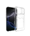 Apple İphone 17 Pro Kart Şeffaf Silikon - Şeffaf