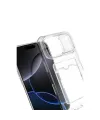 Apple İphone 17 Pro Kart Şeffaf Silikon - Şeffaf