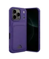 Apple İphone 17 Pro Kelvin Kartvizitli Silikon - Derin Mor