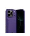 Apple İphone 17 Pro Kelvin Kartvizitli Silikon - Derin Mor